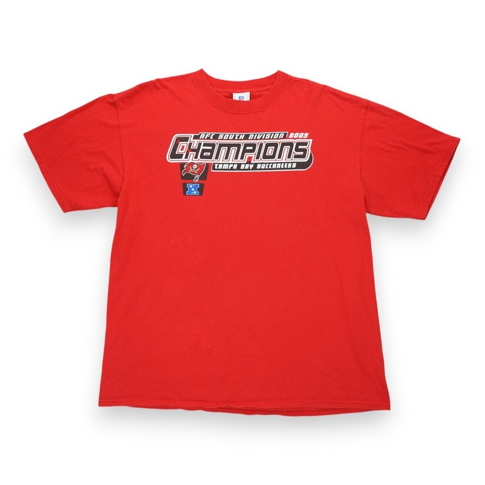 Vintage NFL‎ South Division 2005 Champions Tampa Bay Buccaneers T Shirt Men's XL
